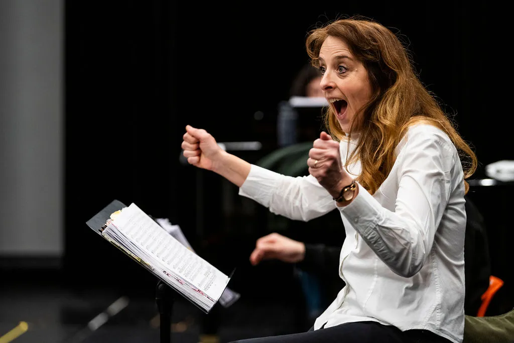 Annette Weber during an audition training
